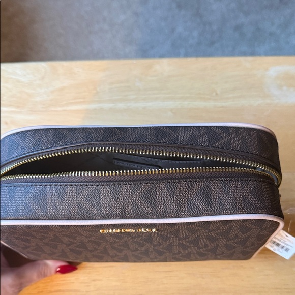 Michael Kors Dark Brown Toiletry Bag - Picture 6 of 7